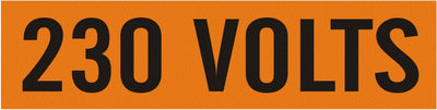 230 VOLTS - PIPE MARKER