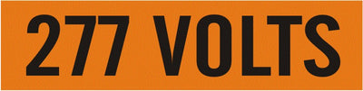 277 VOLTS - PIPE MARKER