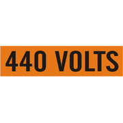 440 VOLTS - PIPE MARKER - 440 VOLTS - PIPE MARKER, .5X2.25, Adhesive Vinyl