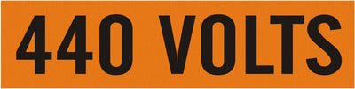 440 VOLTS - PIPE MARKER