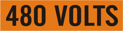 480 VOLTS - PIPE MARKER