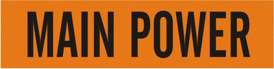 MAIN POWER - PIPE MARKER
