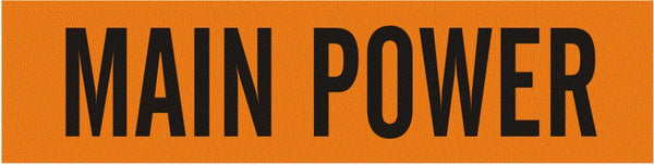 MAIN POWER - PIPE MARKER