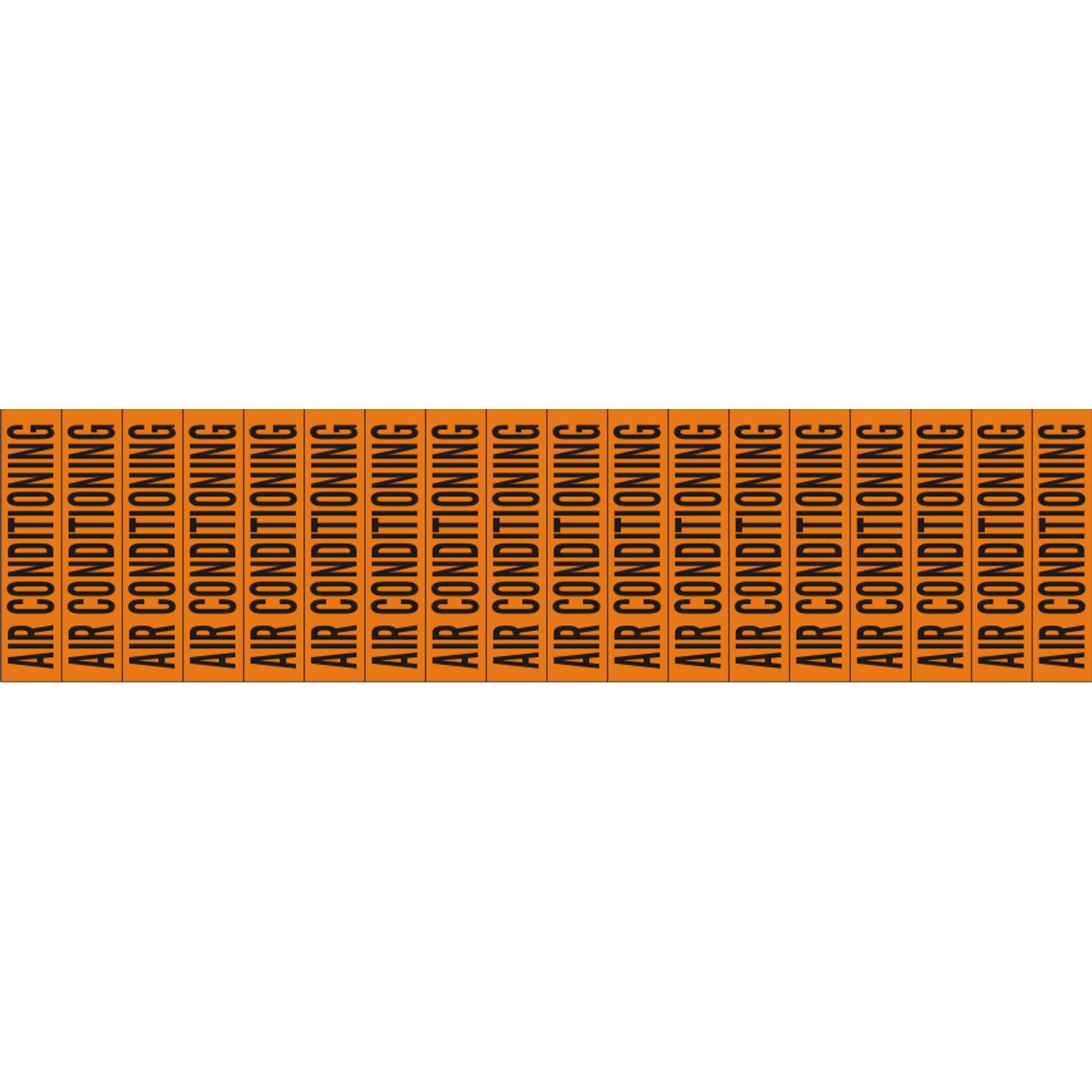 AIR CONDITIONING - PIPE MARKER - AIR CONDITIONING - PIPE MARKER, .5X2.25, Adhesive Vinyl