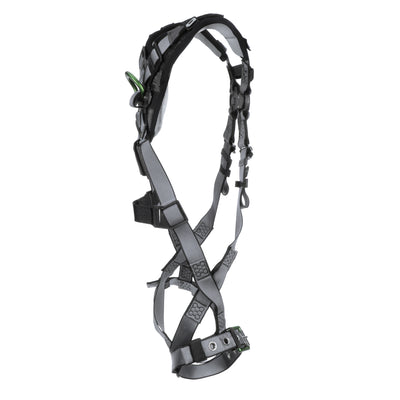 MSA V-FIT Harness w/Back D-Ring - Tongue Buckle Leg Straps - Shoulder & Leg Padding - Extra Small - 10194976