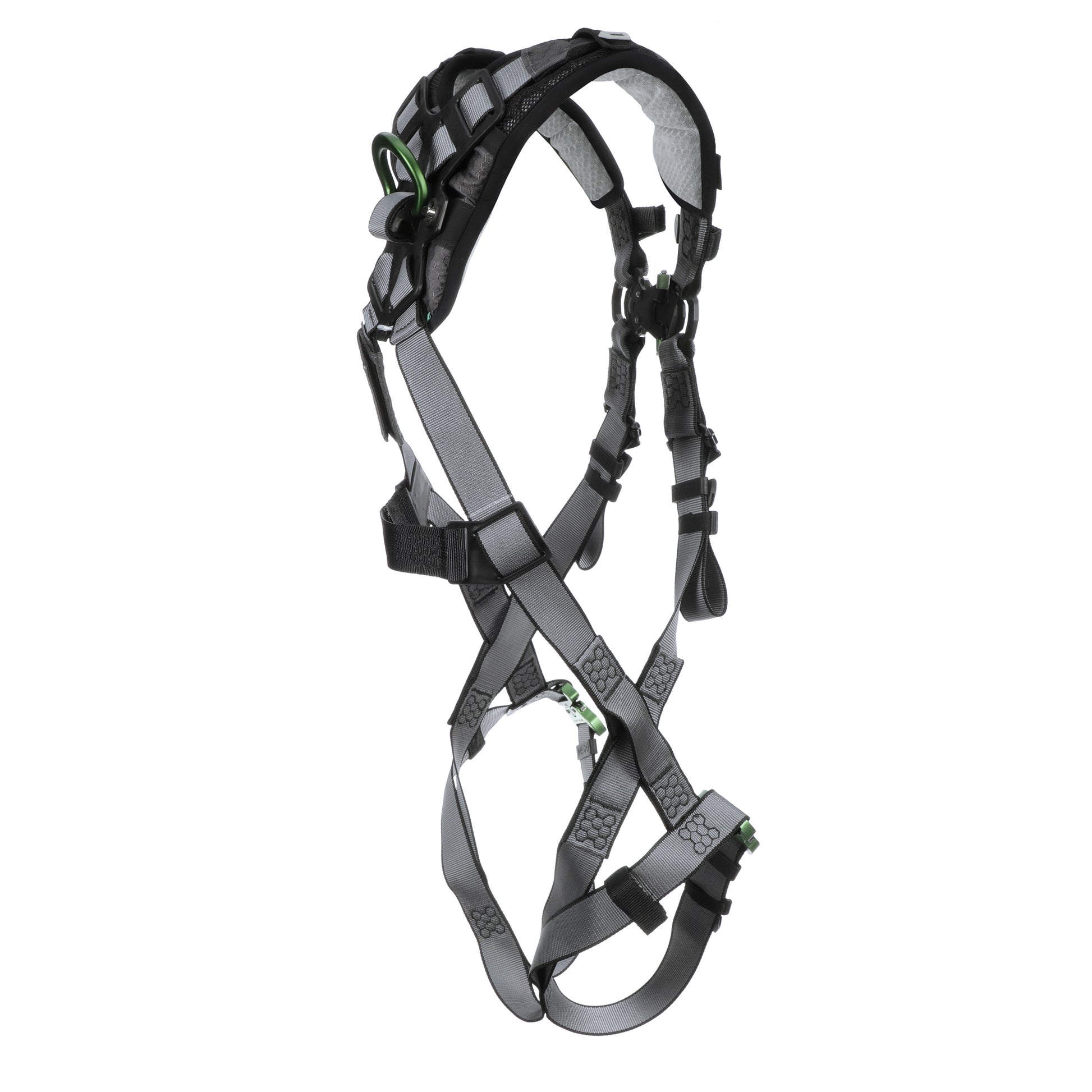 MSA V-FIT Harness w/Back & Front D-Rings - Quick-Connect Leg Straps - Shoulder Padding - Extra Small - 10194673