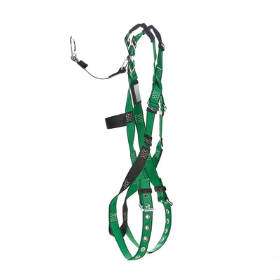 MSA V-FORM Harness w/Back D-Ring with D-Ring Extender - Tongue Buckle Leg Straps Quick Connect Chest Buckle - Extra Small - 10208274