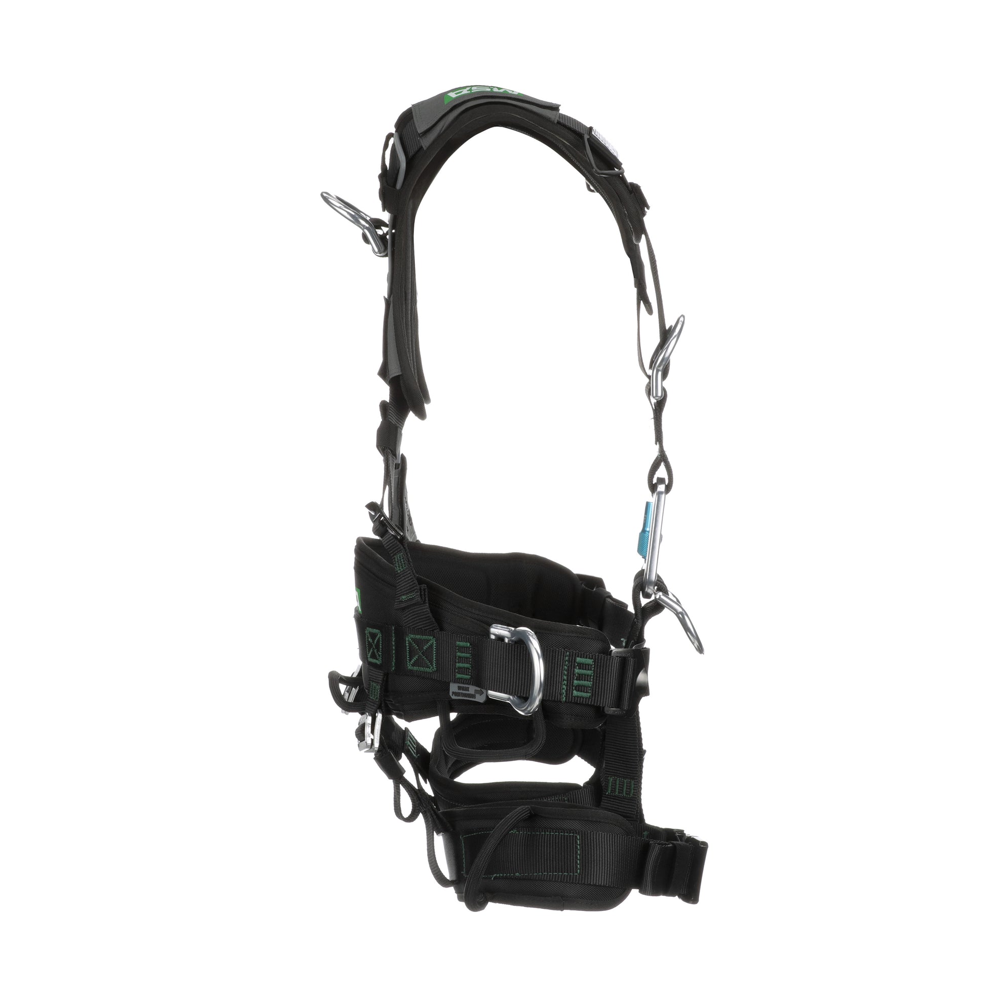 MSA Gravity Suspension Harness w/Back, Front, Belly, & Side D-Rings - Lumbar, Shoulder & Leg Padding - Medium - 10150457