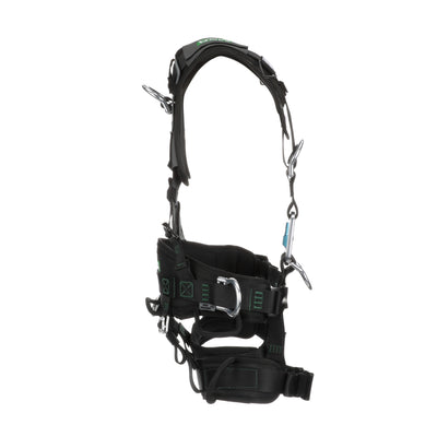 MSA Gravity Suspension Harness w/Back, Front, Belly, & Side D-Rings - Lumbar, Shoulder & Leg Padding - Medium - 10150457