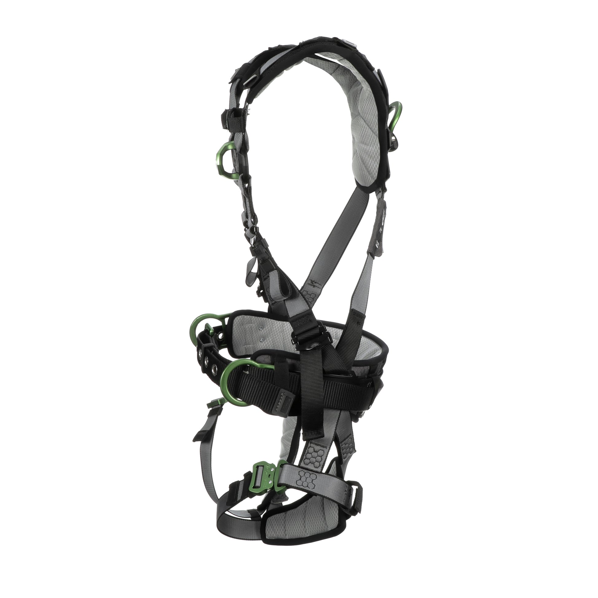MSA V-FIT Construction Harness w/Back & Side D-Rings - Quick-Connect Leg Straps - Shoulder & Leg Padding - Extra Small - 10195164