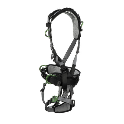 MSA V-FIT Construction Harness w/Back & Side D-Rings - Quick-Connect Leg Straps - Shoulder & Leg Padding - Extra Small - 10195164