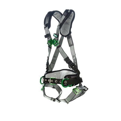 MSA V-FIT Construction Harness w/Back & Side D-Rings - Quick-Connect Leg Straps - Shoulder Padding - Super Extra Large - 10195136
