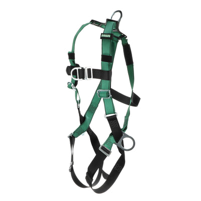 MSA V-FORM Harness w/Back, Front & Side D-Rings - Qwik-Fit Leg Straps - Standard - 10197436