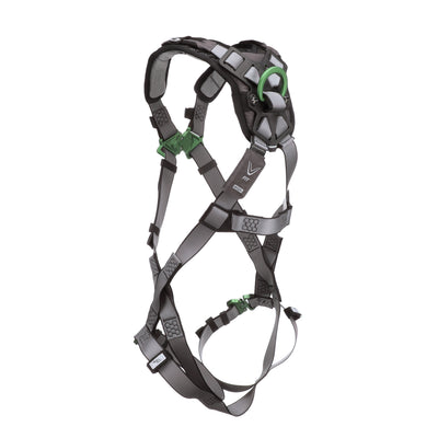 MSA V-FIT Harness w/Back D-Ring - Quick-Connect Leg Straps - Shoulder Padding - Extra Large - 10194671