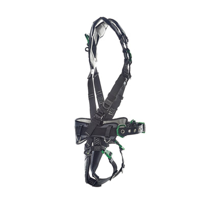 MSA V-FLEX Construction Harness w/Back, Front & Side D-Rings - Quick Connect Leg Straps - Extra Small - 10211342