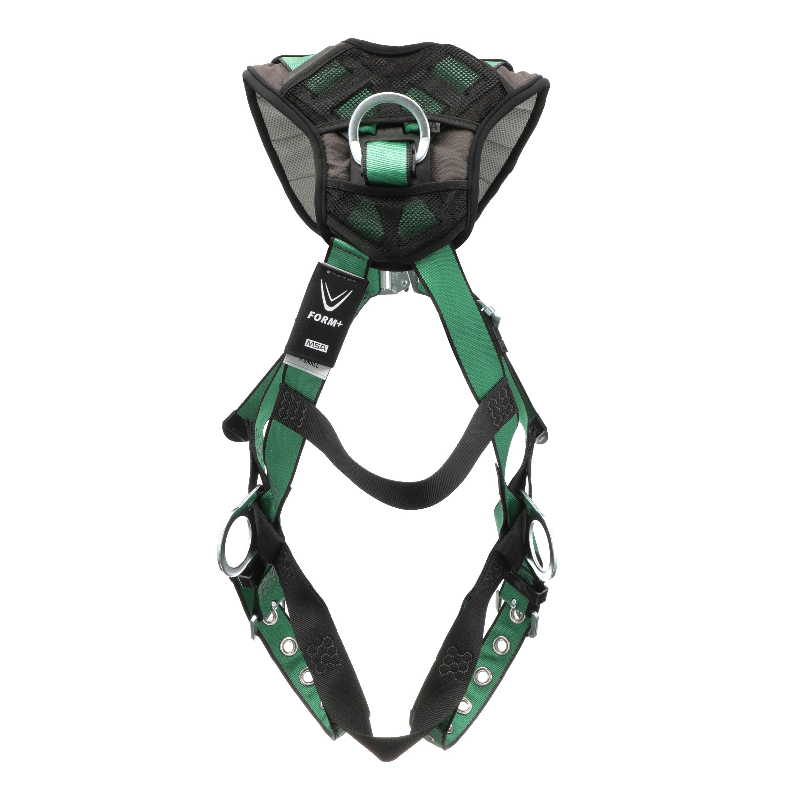 MSA V-FORM+ Harness w/Back & Side D-Rings - Tongue Buckle Leg Straps - Extra Large - 10206090