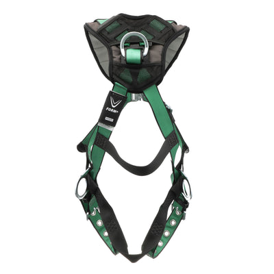 MSA V-FORM+ Harness w/Back & Side D-Rings - Tongue Buckle Leg Straps - Extra Small - 10206088
