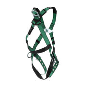 MSA V-FORM Harness w/Back & Side D-Rings - Tongue Buckle Leg Straps - Extra Large - 10197216