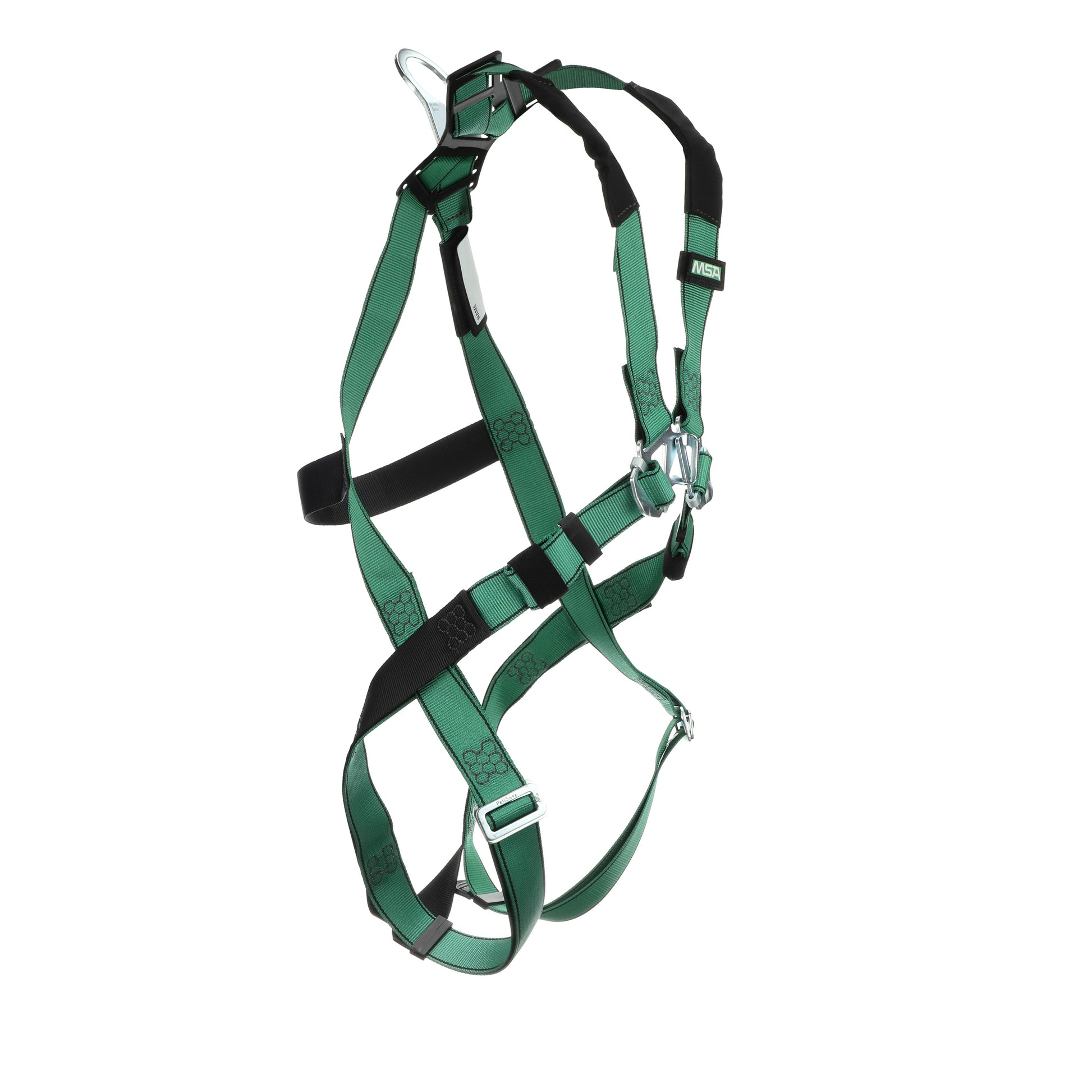 MSA V-FORM Harness w/Back D-Ring - Qwik-Fit Leg Straps - Super Extra Large - 10197198
