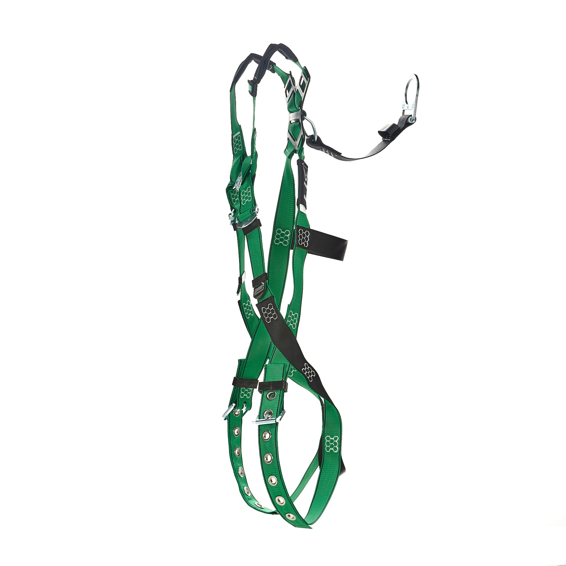 MSA V-FORM Harness w/Back D-Ring with D-Ring Extender - Tongue Buckle Leg Straps Quick Connect Chest Buckle - Extra Small - 10208274