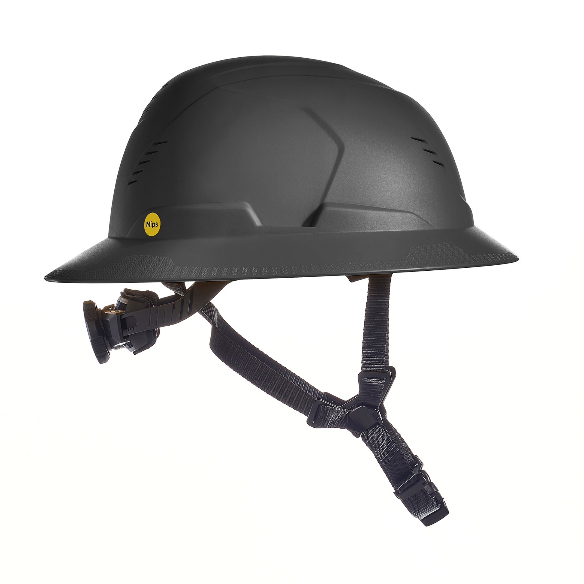MSA V-Gard H2 Full Brim - Type II Class C - Mips - Safety Helmet - Vented - Black - 10250606