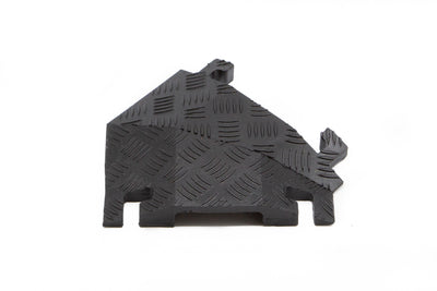Cable Protector - Fastlane - 1-Ch - 1" - 45 Degree Right Turn - L-Conn - Black - 4 - 200 Lb Load - FL45RT1X4-B