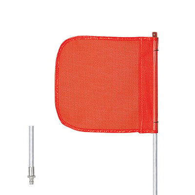 Warning Whip - General Purpose - 5' - Non-Lighted - 12" Orange Flag - Plain - Quick Disconnect - FS5-QD-O