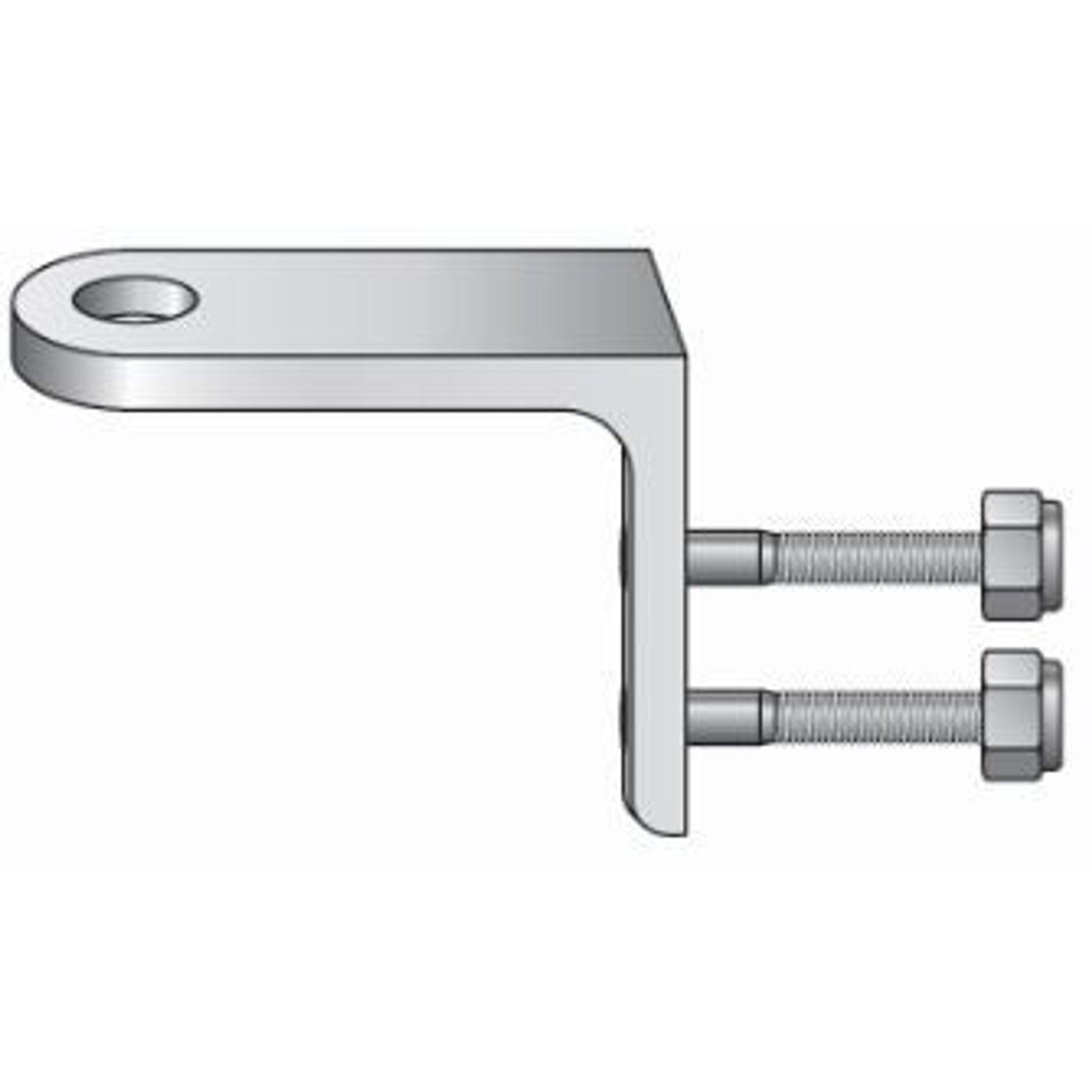 Warning Whip Aluminum "L" Bracket Mount - Mounting Hardware Included - FS7012