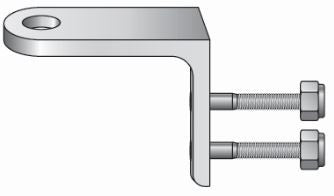 Warning Whip Aluminum "L" Bracket Mount - Mounting Hardware Included - FS7012