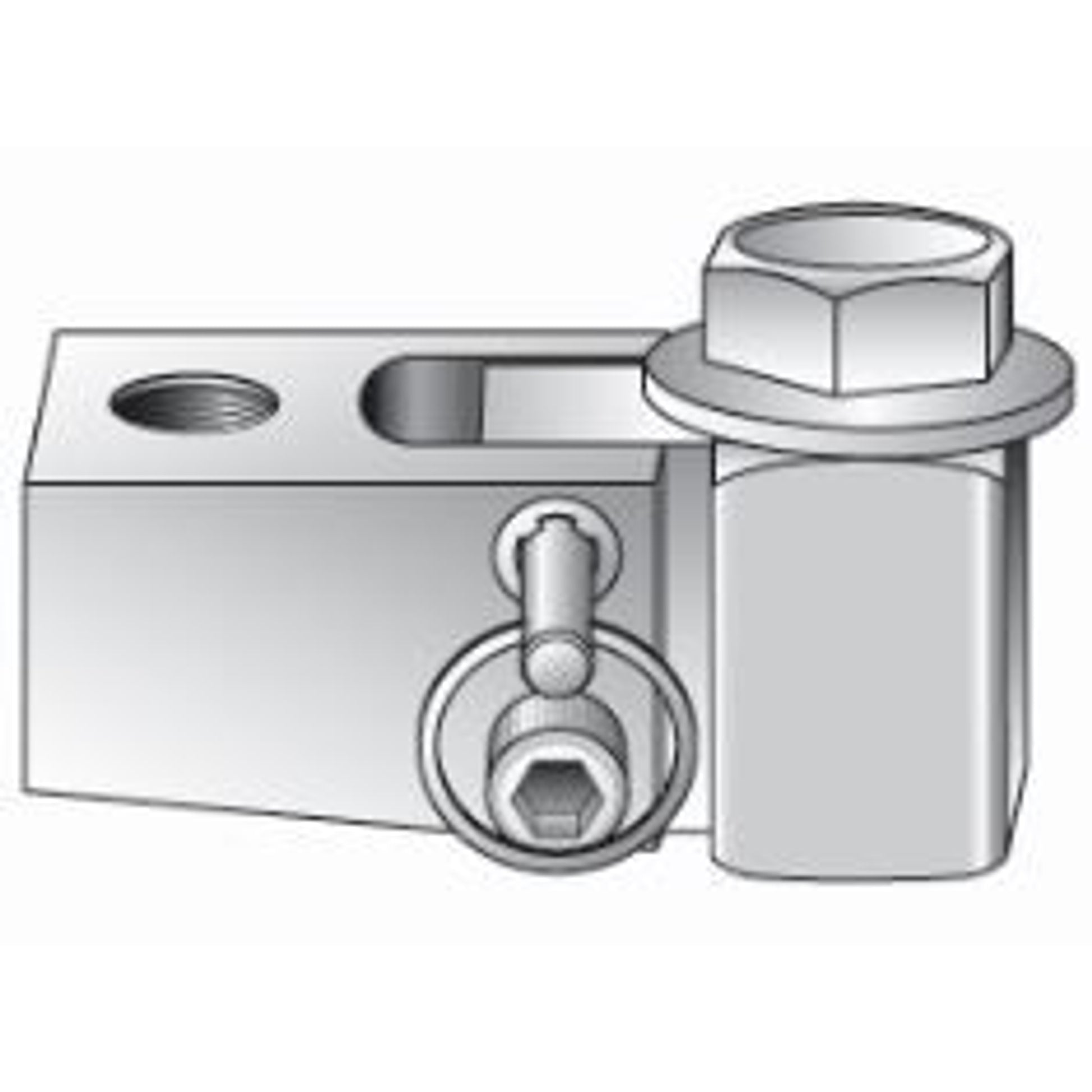 Warning Whip Tab Mount Bracket - Billet - Fold-Down - FS7016