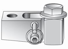Warning Whip Tab Mount Bracket - Billet - Fold-Down - FS7016