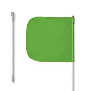 Warning Whip - General Purpose - 8' - Non-Lighted - 12" Green Flag - Plain - Split Pole - Quick Disconnect - FS8-SPQD-G