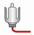 Warning Whip Rca Jack Hot Plug W/ 12" Hot Wire Pigtail - FS9028