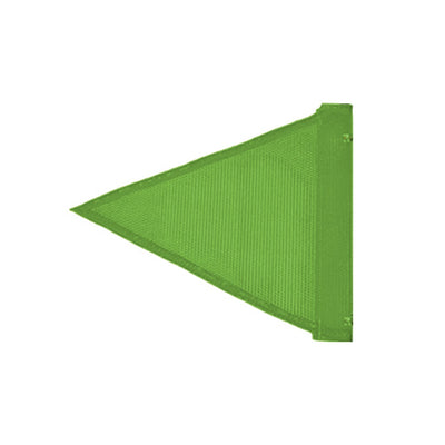 Warning Whip Replacement Flag - Triangular - Green - Plain - Nylon Mesh - FST9024-G