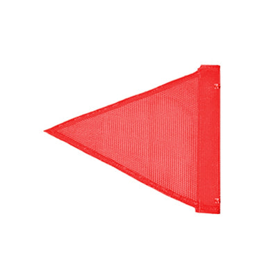 Warning Whip Replacement Flag - Triangular - Orange - Plain - Nylon Mesh - FST9024-O