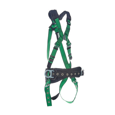MSA V-FORM Construction Harness w/Back & Side D-Rings - Tongue Buckle Leg Straps Quick Connect Chest Buckle - Shoulder Padding - Standard - 10207734