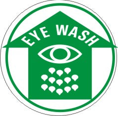 EYE WASH WITH EYE PICTO FLOOR DECAL