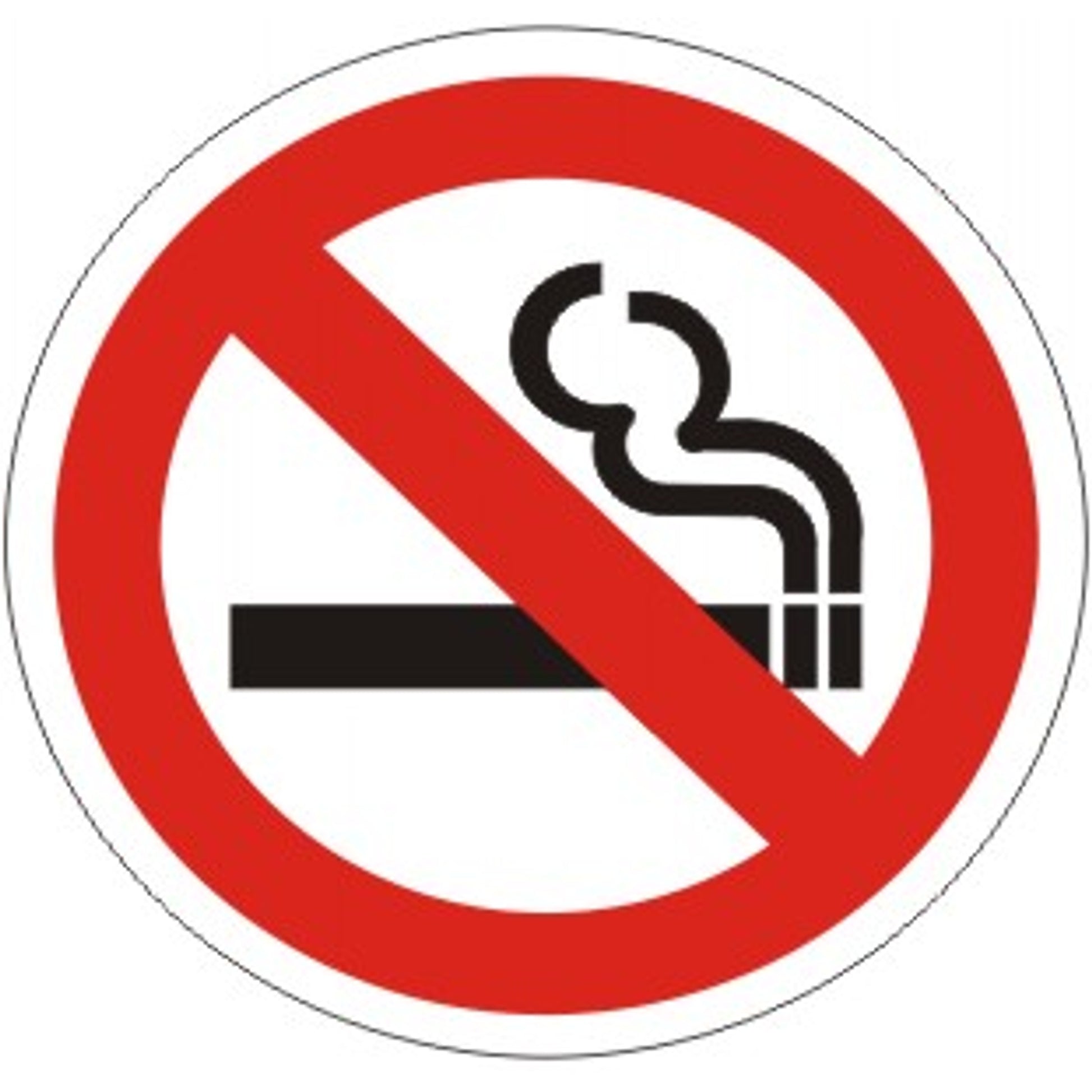 NO SMOKING WITH SMOKING PICTO FLOOR DECAL - NO SMOKING WITH SMOKING PICTO FLOOR DECAL, 17x17, Anti-Slip