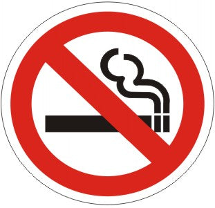 NO SMOKING WITH SMOKING PICTO FLOOR DECAL