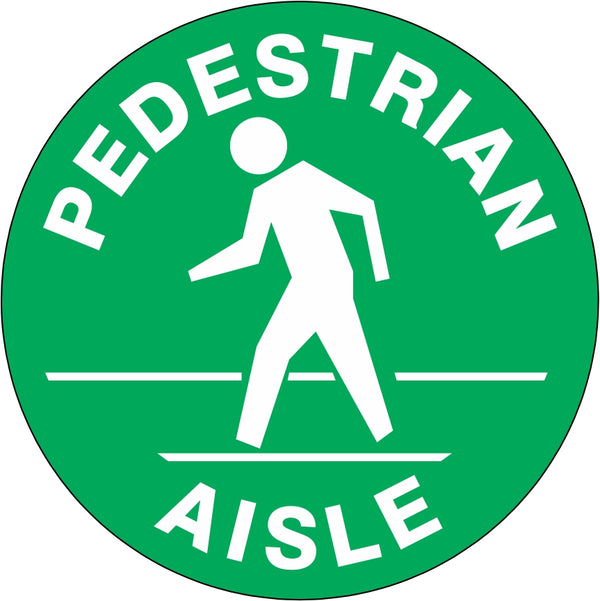 PEDESTRIAN AISLE PICTO FLOOR DECAL GLOW