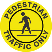 PEDESTRIAN TRAFFIC ONLY PICTO FLOOR DECAL - PEDESTRIAN TRAFFIC ONLY PICTO FLOOR DECAL, 17X17, Anti-Slip