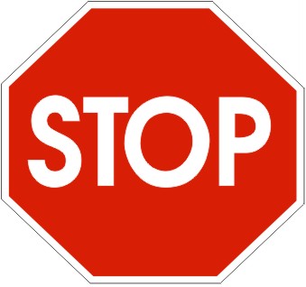 STOP FLOOR DECAL