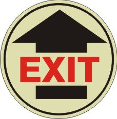 EXIT FLOOR DECAL GLOW