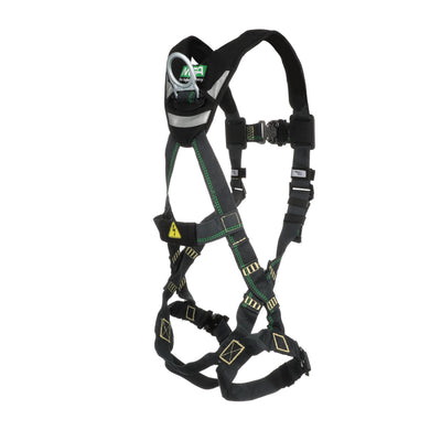 MSA EVOTECH Arc Flash Harness w/Back D-Ring - Quick-Connect leg straps - Shoulder Padding - X-Small (XSM) - 10150143