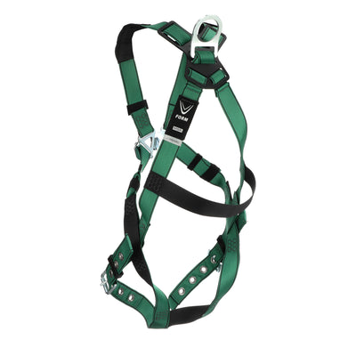 MSA V-FORM Harness w/Back D-Ring - Tongue Buckle Leg Straps - Extra Small - 10196702