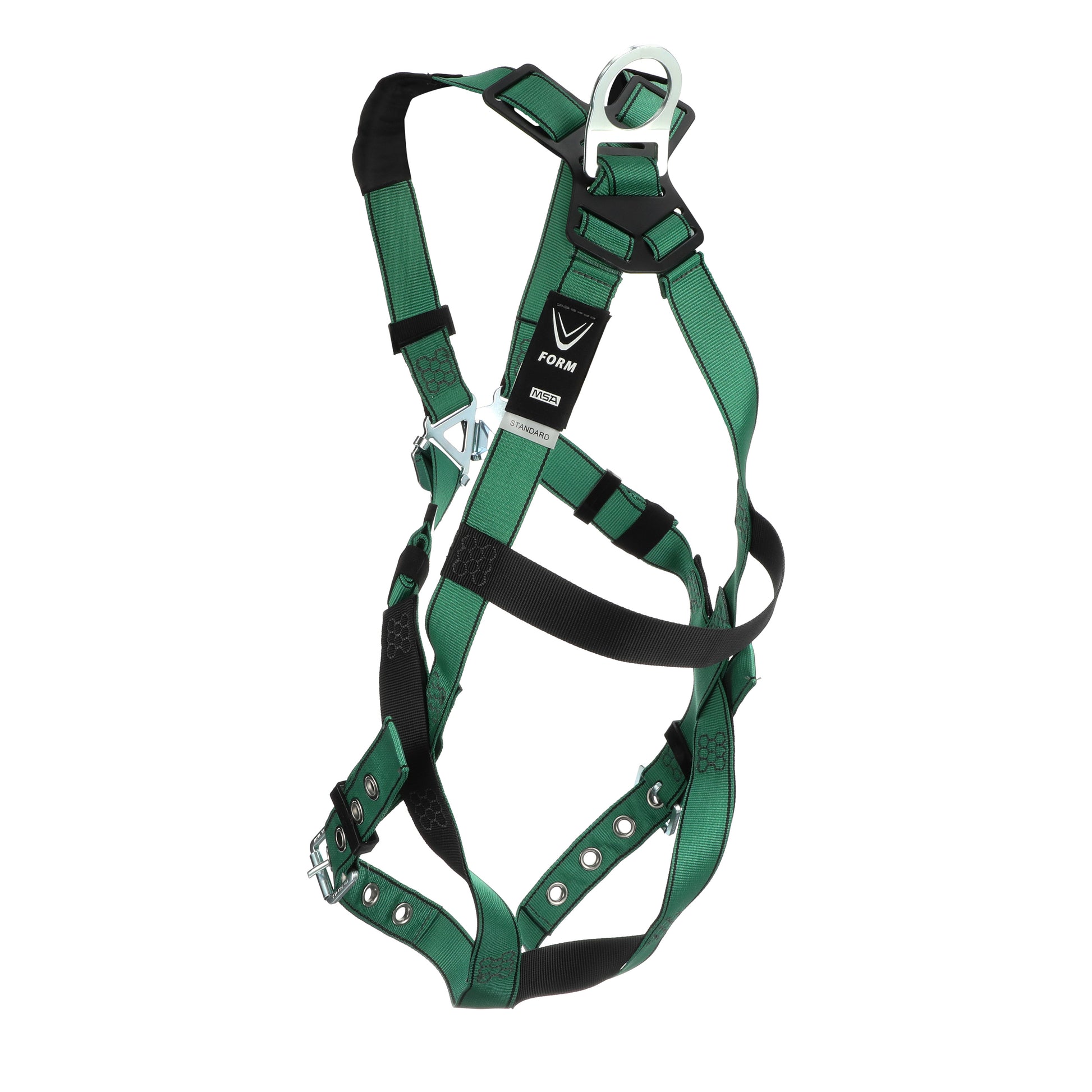 MSA V-FORM Harness w/Back D-Ring - Tongue Buckle Leg Straps - Standard - 10196642