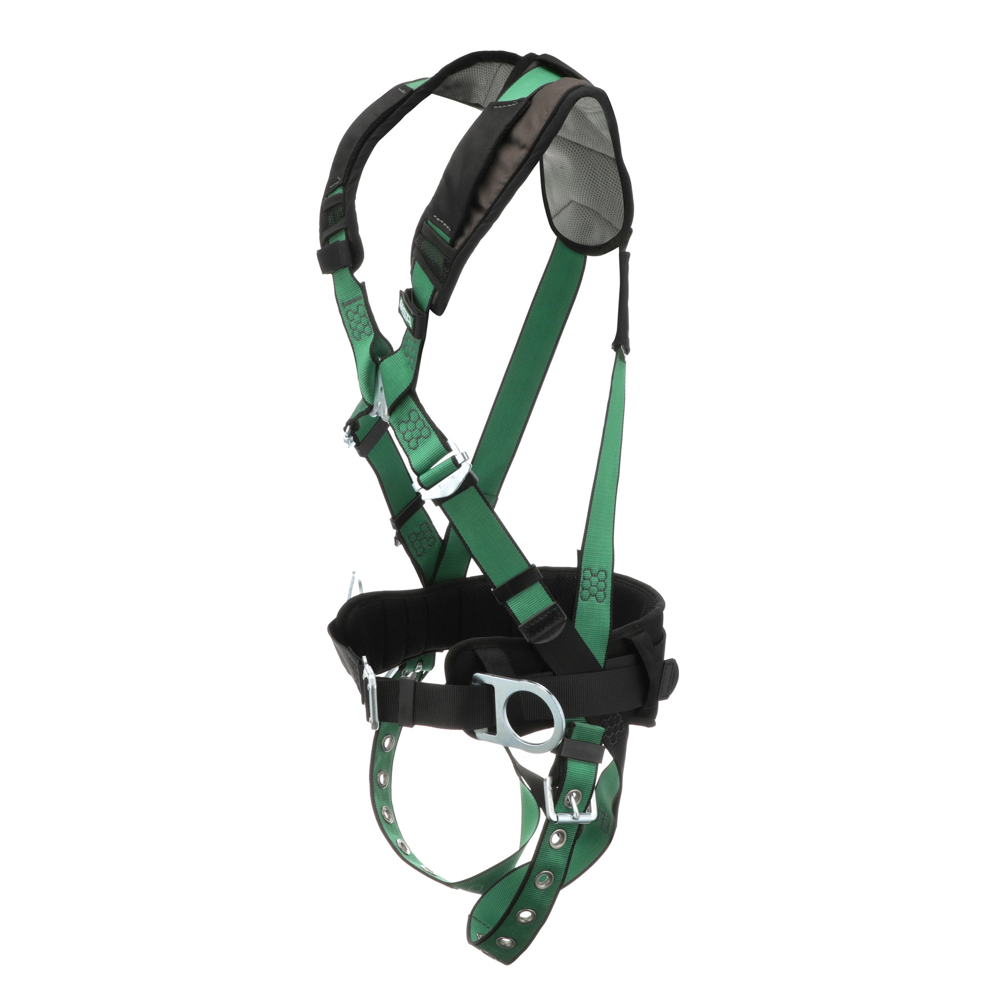 MSA V-FORM+ Construction Harness w/Back & Side D-Rings - Tongue Buckle Leg Straps - Shoulder Padding - Standard - 10206161