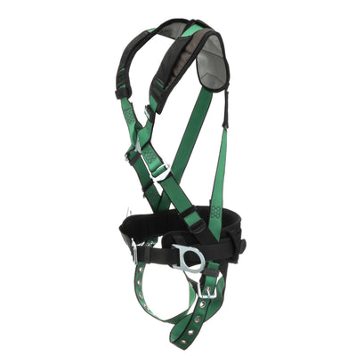 MSA V-FORM+ Construction Harness w/Back & Side D-Rings - Tongue Buckle Leg Straps - Shoulder Padding - Standard - 10206161