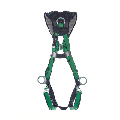 MSA V-FORM+ Harness w/Back, Front & Side D-Rings - Quick Connect Leg Straps - Super Extra Large - 10206147