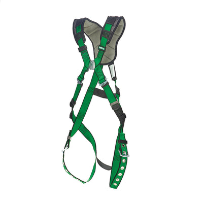 MSA V-FORM+ Harness w/Back D-Ring - Tongue Buckle Leg Straps - Extra Large - 10206086